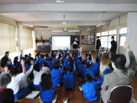 中野ゼミプロジェクト・三谷東小学校の模擬授業（2014/11/18）