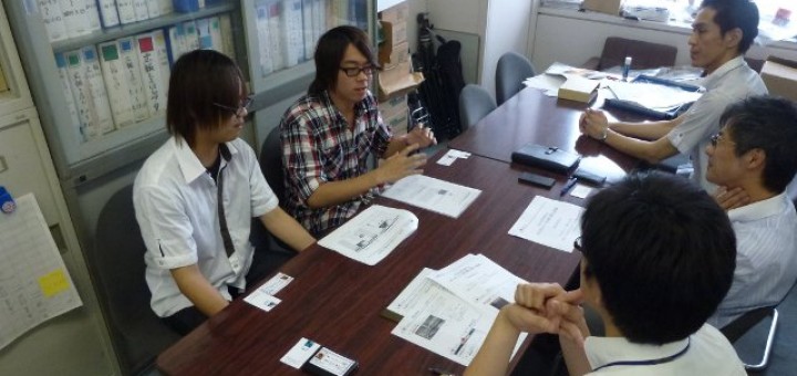 市役所訪問・意見交換の様子